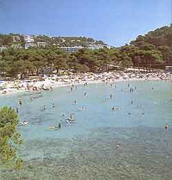 View of Menorcan beach