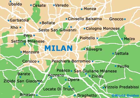 Small Milan Map
