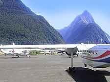 Further picture of planes at Milford Sound Airport (MFN)