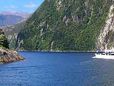 Photo of cruise boat exploring Milford Sound