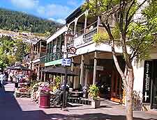 Further picture of shops and restaurants in nearby Queenstown
