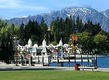 Further photo of the Queenstown waterfront, nearby Milford Sound