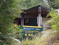 Image of the entrance to the Te Anau Caves