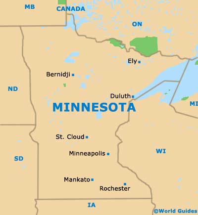 Minnesota MN State Map