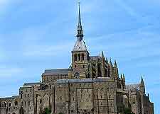 Picture of the historic Mont Saint Michel Abbey (Abbaye)
