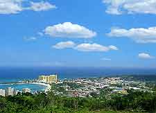 Aerial photo of the coastline around Montego Bay