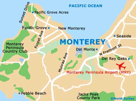 Monterey City map