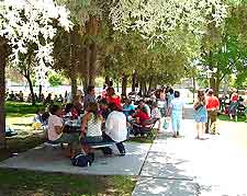 Image of summer diners enjoying the fine weather