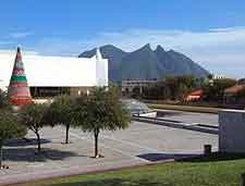 View of the History Museum and mountainous backdrop
