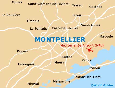 Montpellier map