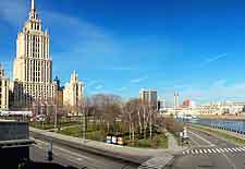 Moscow panoramic photograph, showing the Hotel Ukraina