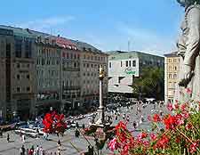View of the Marienplatz