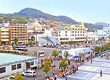 Photo of pier and eateries