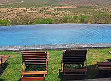 Picture showing the views from a hotel in Opuwo town, within the Kunene region