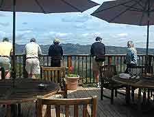 Picture of cafe tables and breathtaking views