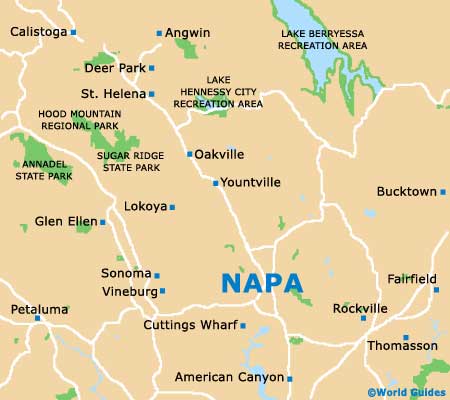 Napa Valley map