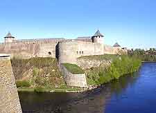 Distant view of Narva Castle