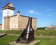 Close-up view of Narva Castle