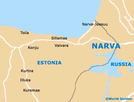 Narva map