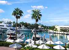 View of al fresco dining on Paradise Island