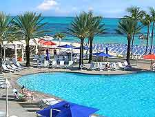 Image of the swimming pool and North Atlantic Ocean at the Sheraton Cable Beach Resort and Casino