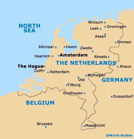 The Netherlands map