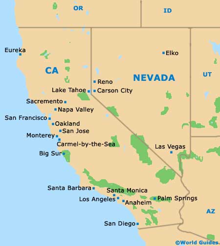 Nevada NV State Map