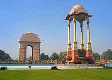 View of the City Gate in New Delhi