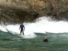 Surfing at Newquay