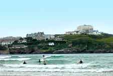 A fun day surfing at Newquay Beach