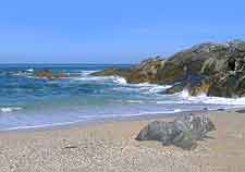 Sunny day at Fistral Beach in Newquay