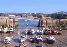 Boats in Newquay Harbour