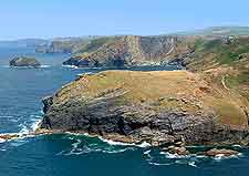 Another view of cliffs at Tintagel near Newquay