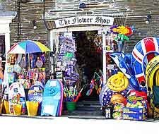Seaside shopping at Newquay