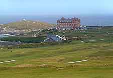 Landscape view of Newquay hotel