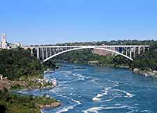 Image of the Niagara Falls and adjacent bridge