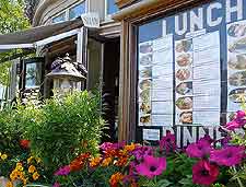 Menu picture, taken in the town centre