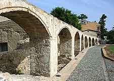 Close-up picture of history arches