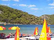 View of beachfront at Oludeniz