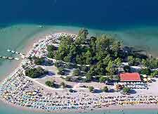 Picture of sunbathers on the beach