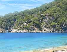 Photograph of the Blue Lagoon (Tabiat Parki) on the Oludeniz Caddesi