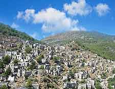 Photo showing the ghost town of Kayakoy