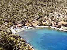 View of sheltered bay at Oludeniz