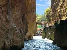 Image showing the Saklikent Gorge, a canyon attraction at the Ak Dag Mountain