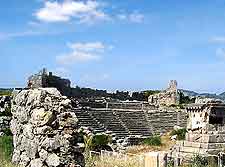 Photograph showing historic amphitheatre attraction at Xanthos, nearby Oludeniz