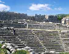 Close-up image of preserved amphitheatre at Xanthos