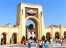 Photograph of the popular Universal Studios and its famous Entrance Gate