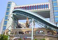 View of the Festivalgate amusement park