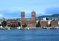 Waterfront image of the Oslo Town Hall