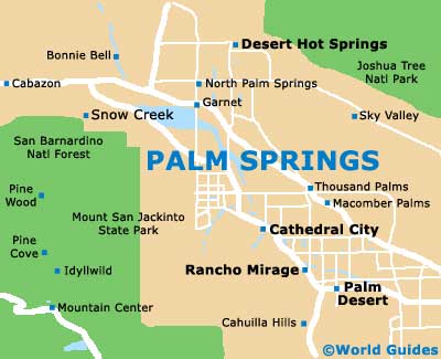 Palm Springs map